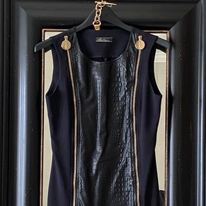 Cesare Paciotti dress with gold belt
